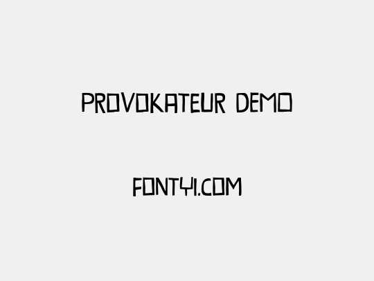 Provokateur DEMO