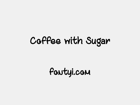 Coffee with Sugar