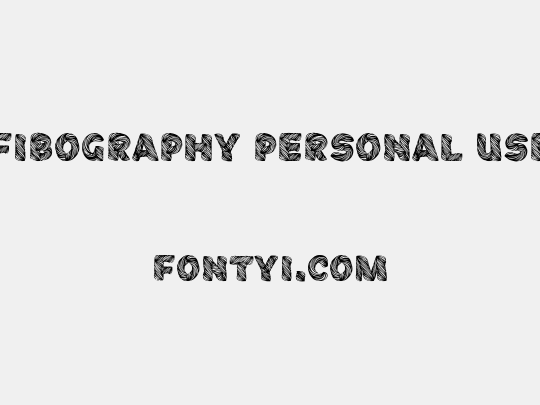 Fibography Personal Use