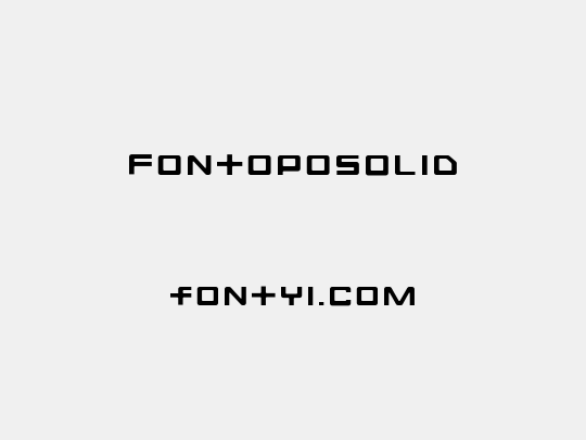 FontopoSOLID