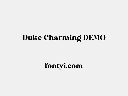 Duke Charming DEMO