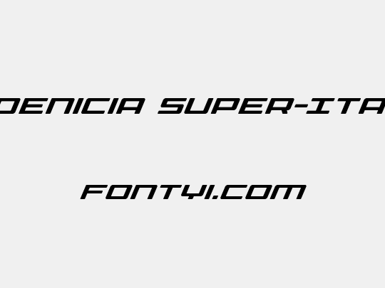 Phoenicia Super-Italic