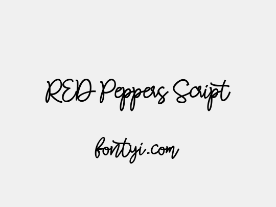 RED Peppers Script