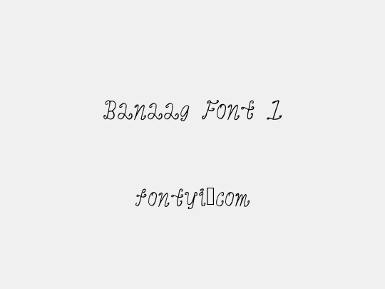 Banaag Font 1