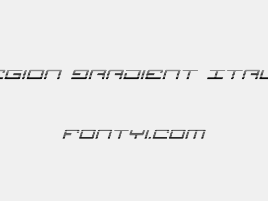 Legion Gradient Italic