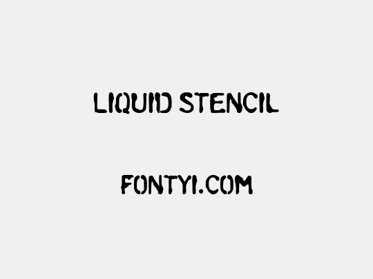 Liquid Stencil