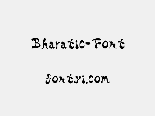 Bharatic-Font