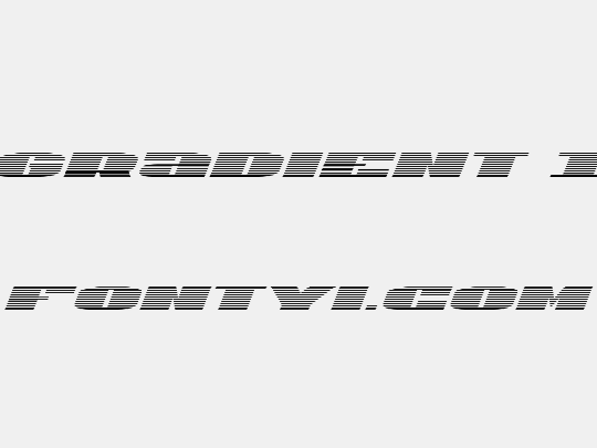 U.S.A. Gradient Italic