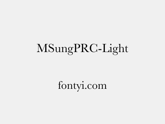 MSungPRC-Light