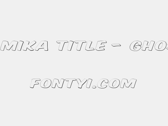 Komika Title - Ghost