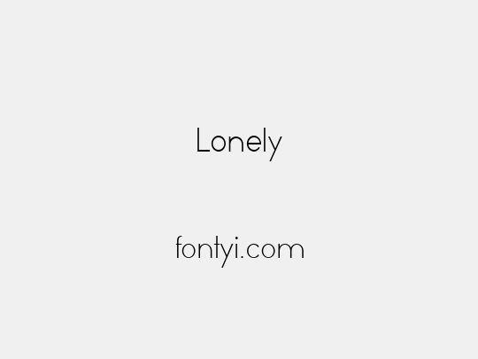 Lonely
