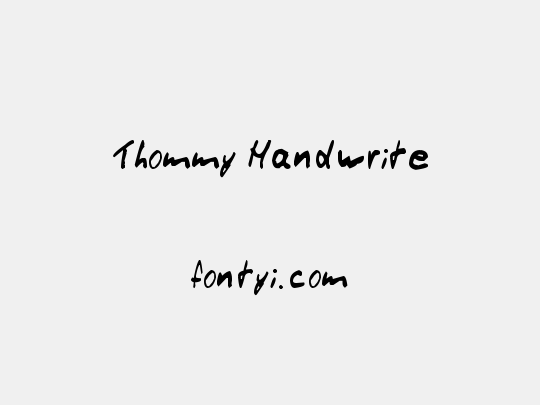Thommy Handwrite