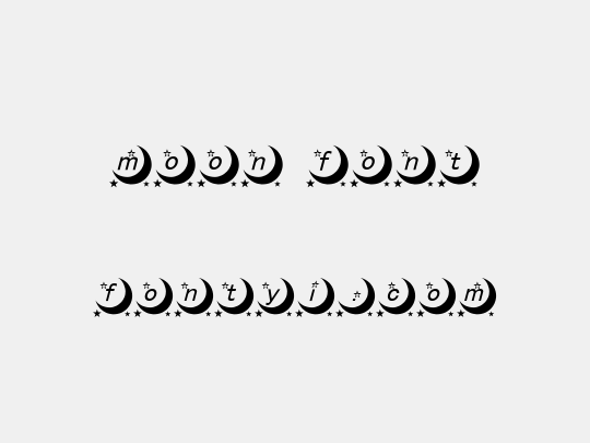 moon font