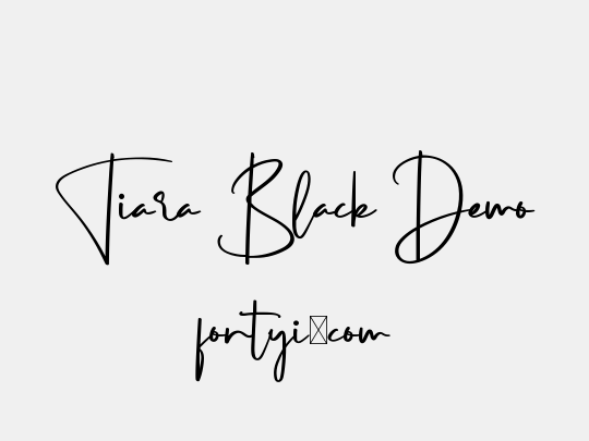 Tiara Black Demo