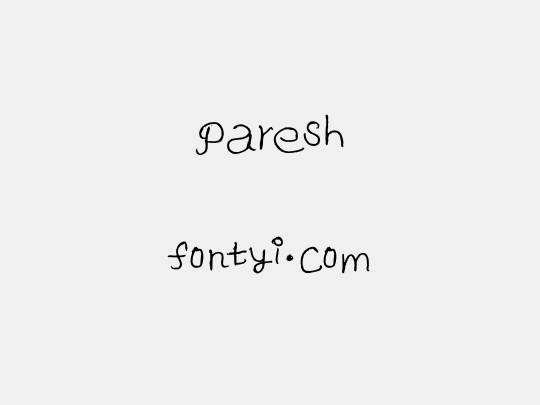 Paresh