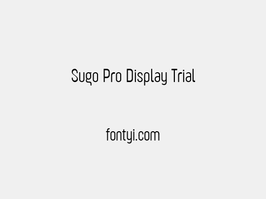 Sugo Pro Display Trial