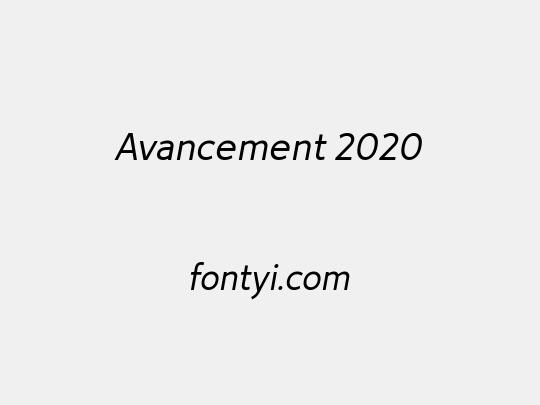 Avancement 2020