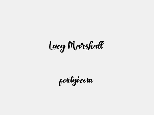 Lucy Marshall