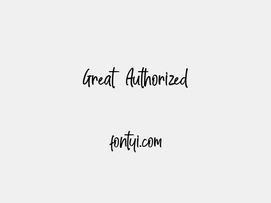 Great Authorized