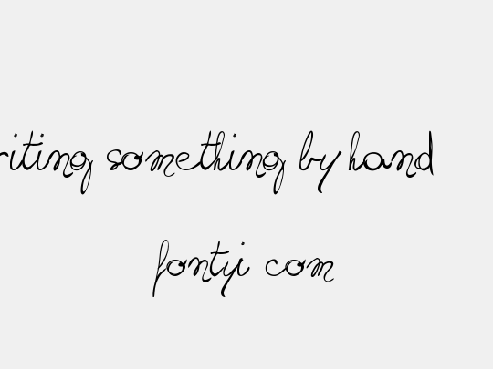 writing something by hand_FREE-