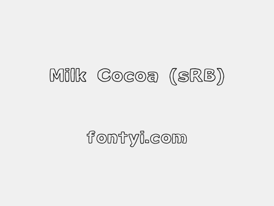 Milk Cocoa (sRB)