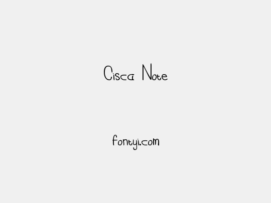 Cisca Note
