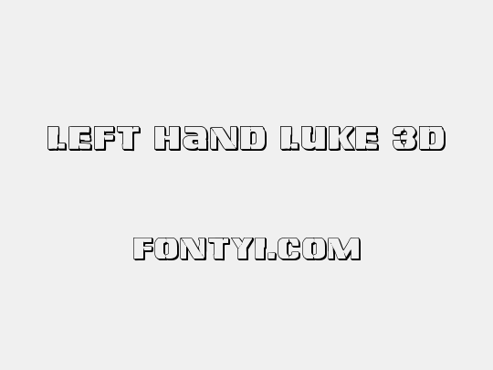 Left Hand Luke 3D