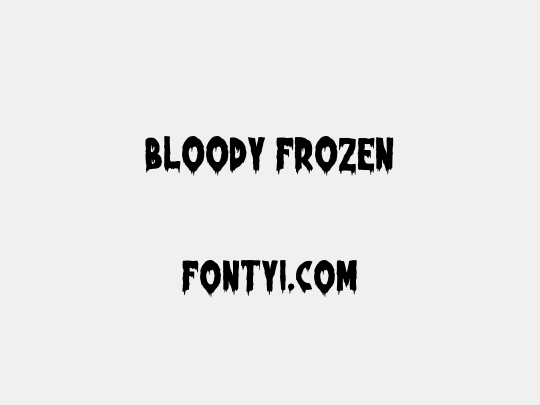 Bloody Frozen