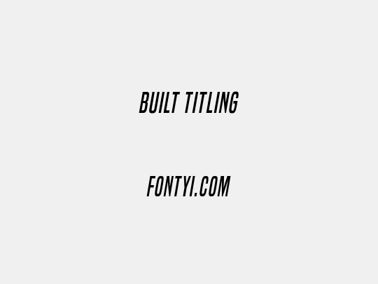 Built Titling