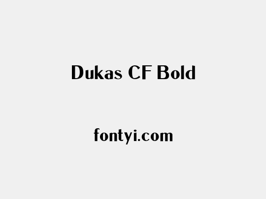 Dukas CF Bold