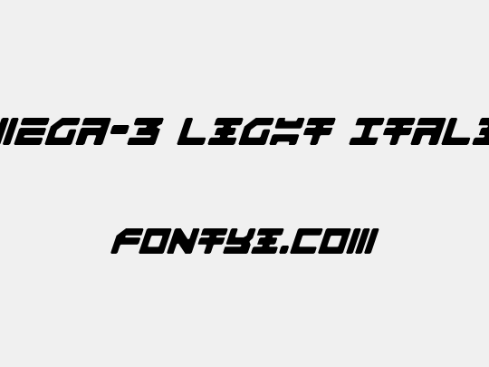 Omega-3 Light Italic