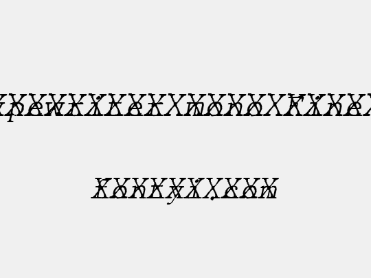 JMH Typewriter mono Fine Cross