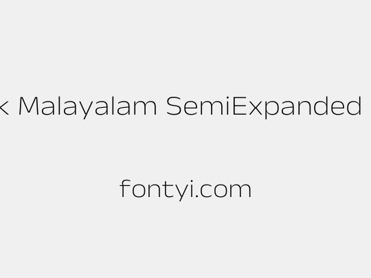 Anek Malayalam SemiExpanded ExtraLight
