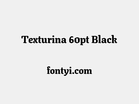 Texturina 60pt Black