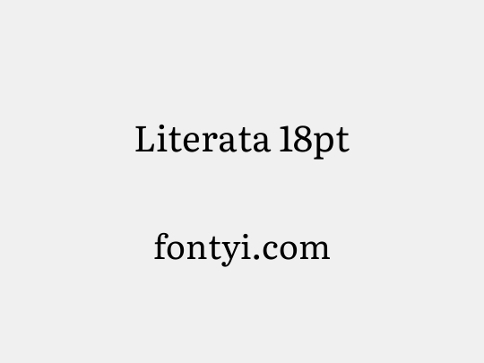 Literata 18pt