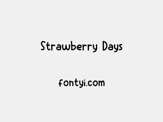Strawberry Days