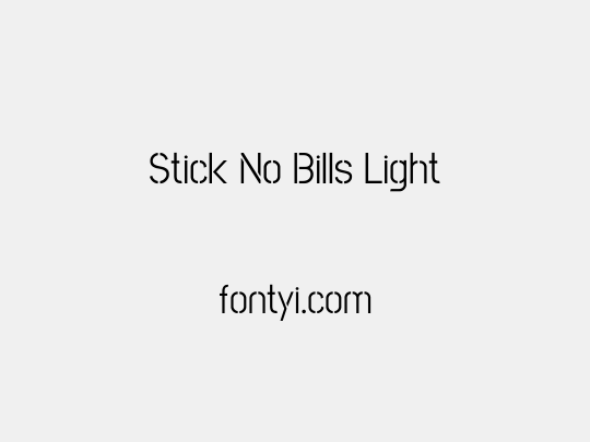 Stick No Bills Light
