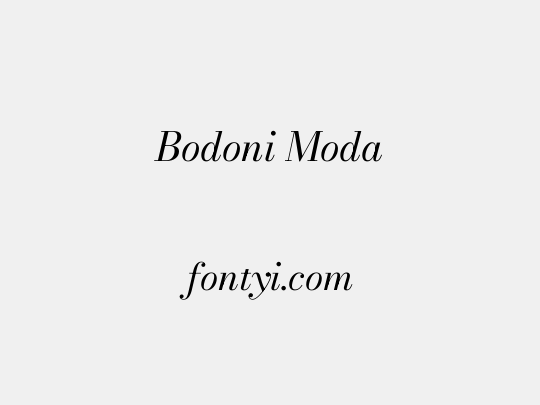 Bodoni Moda
