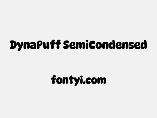 DynaPuff SemiCondensed