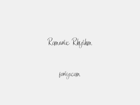 Romantic Rhythm