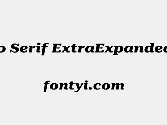 Roboto Serif ExtraExpanded ExtraBold