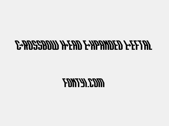 Crossbow Head Expanded Leftal