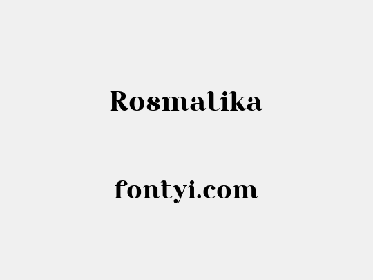 Rosmatika