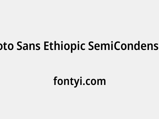 Noto Sans Ethiopic SemiCondensed SemiBold