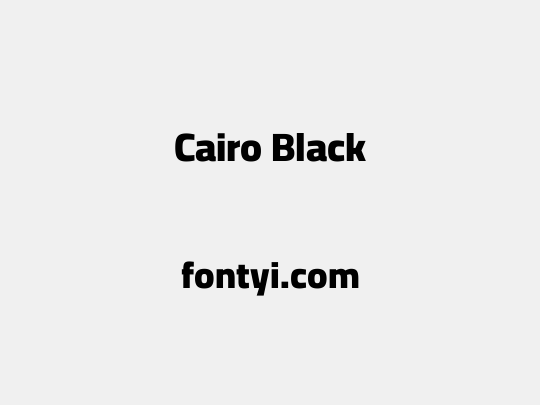 Cairo Black