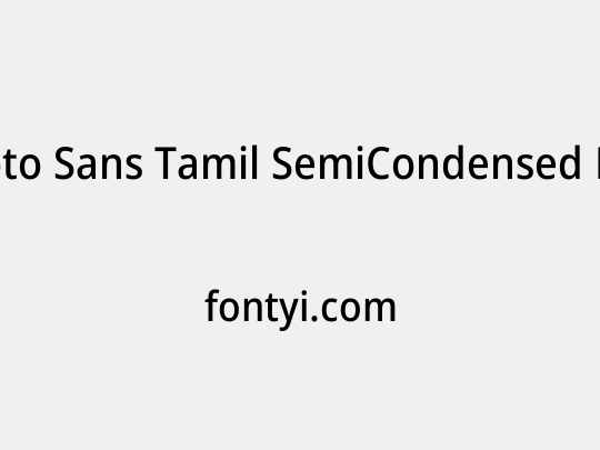 Noto Sans Tamil SemiCondensed Medium