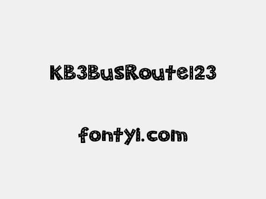 KB3BusRoute123