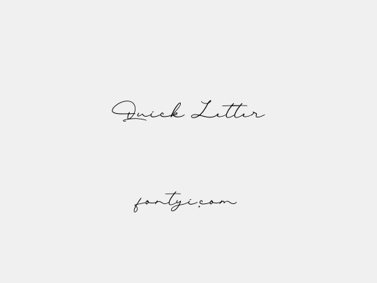 Quick Letter