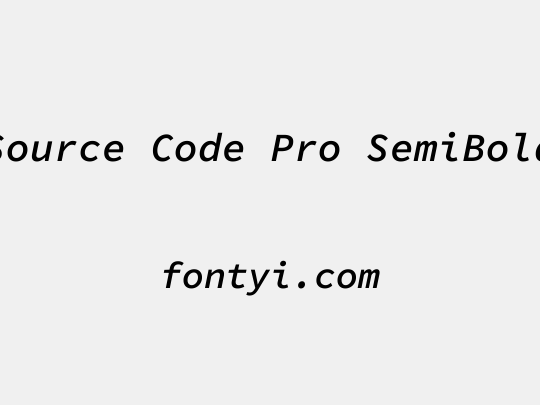 Source Code Pro SemiBold