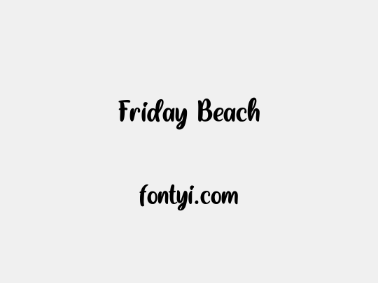 Friday Beach